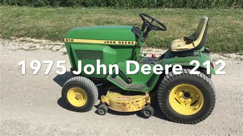 1975 John Deere 212 Youtube