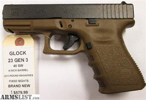 Armslist For Sale Glock 23 Gen 3 Fde 40 Sandw