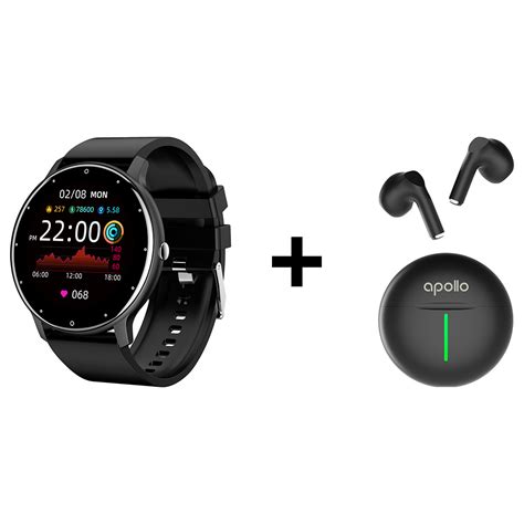 Buy Xcell Classic 5gps Smart Watch Black Apollo A4 Tws Earbuds Black Online In Uae Sharaf Dg