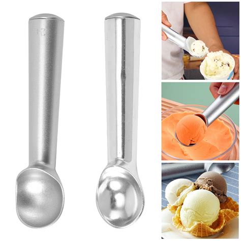 Udiyo Ice Cream Scoop7 Inches Nonstick Anti Freeze One Piece Aluminum Scooper Spoon Heavy Duty