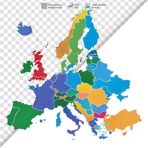 Mapa De Europa Con Pa Ses En Diferentes Colores Que Ilustran Las