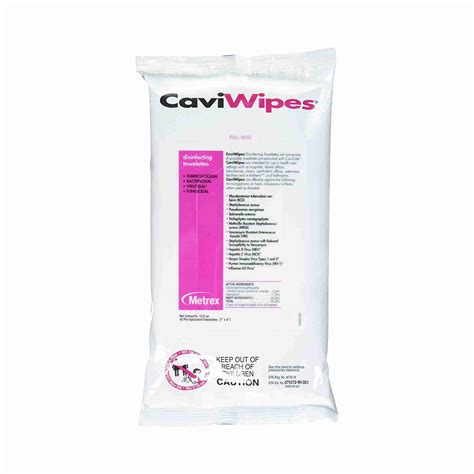 CaviWipes1 Surface Disinfectant Alcohol Based Non Sterile Disposable