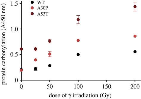 Wild type version of α synuclein is characterized by the highest