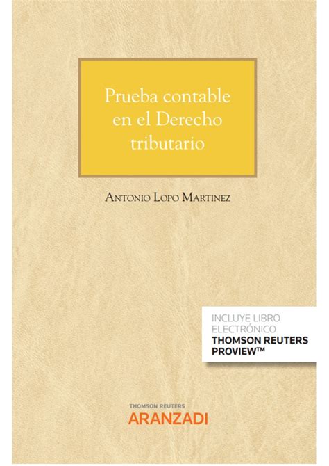 Prueba Contable En El Derecho Tributario Papel E Book