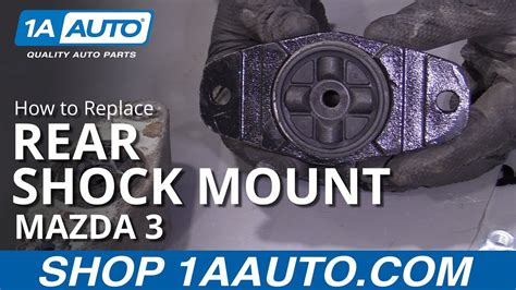 How To Replace Rear Shock Mount 04 13 Mazda 3 Youtube