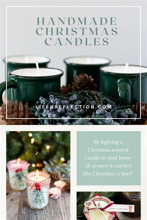 Christmas Handmade Candles With The Best Christmas Scents