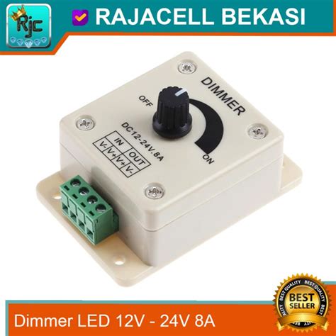 Jual Dimmer Lampu LED Strip 12V 24V DC Pengatur Kecerahan Lampu LED