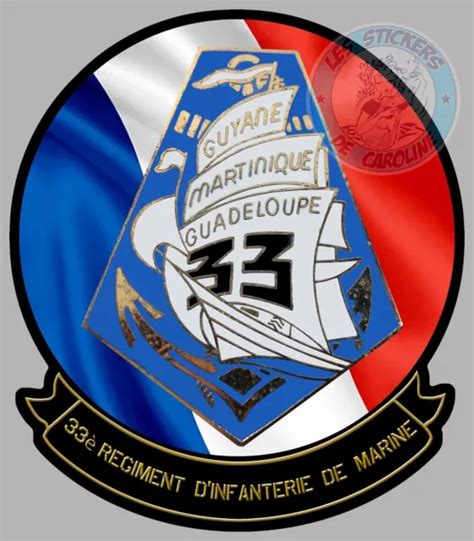 Sticker Insigne Militaire Me Rima Regiment Infanterie Marine Outre