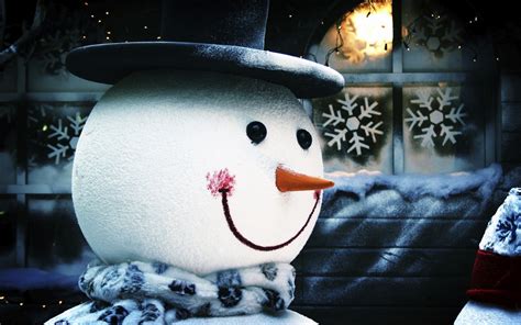 Winter Snowman Wallpaper - WallpaperSafari