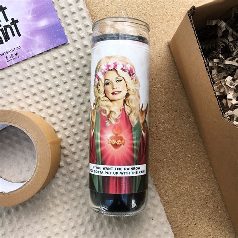 Saint Dolly Prayer Candle Aintsaintco