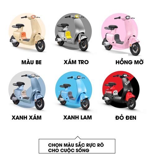 Xe Điện Hot Girl VC Màu Xám Tro Xe Điện HOTTREND