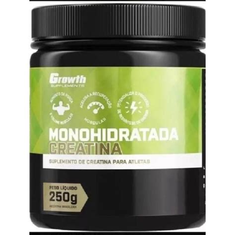 Creatina Monohidratada Creapure Growth Suplementts 100 250gr Shopee