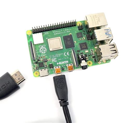 Raspberry Pi Micro HDMI To Standard HDMI 2m Black