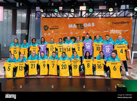 Melbourne Australia 11th July 2023 The Australian Matildas Squad