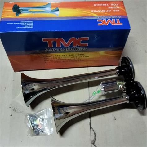 Jual Airhorn Air Horn Klakson Angin 2 Corong Mobil Truck TMC Shopee