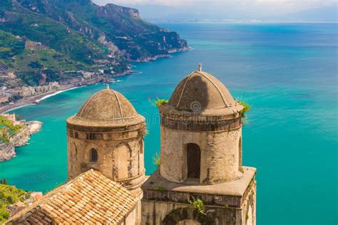 Stadt Von Amalfi Stockfoto Bild Von Meer Welt Architektur