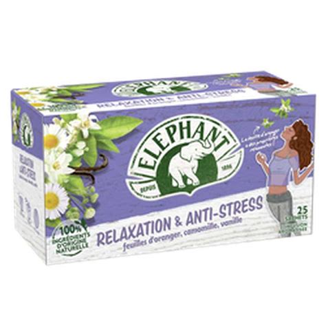 Infusion bien être relaxation Eléphant 39g x25 sachets La Belle