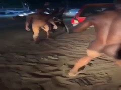 Naked African Men Fighting In Front Of A Crowd Thisvid