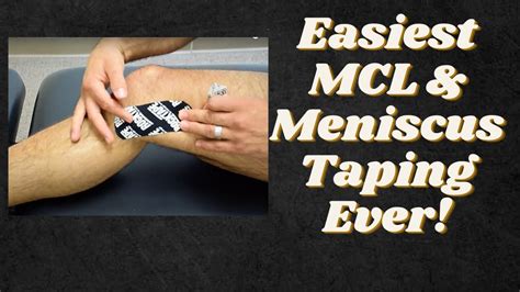 Kinesiotape For Mclmeniscus Knee Pain Youtube