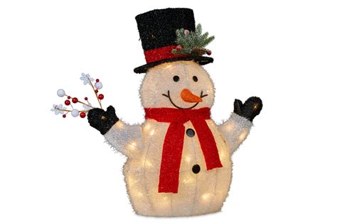 Christmas Snowman with Lights, 56cm - Big Christmas