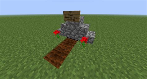 Nice Tombstone Design Ideas Survival Mode Minecraft Java Edition