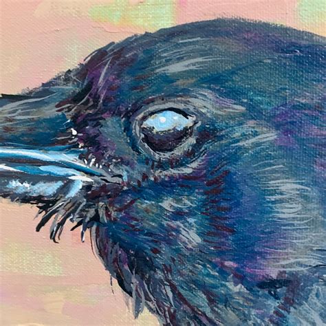 Crow Portrait Etsy