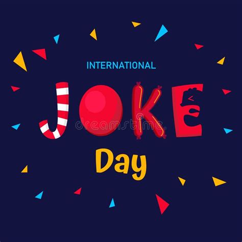 International Joke Day Vector Stock Vector Illustration Of Funny