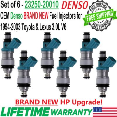 X New Denso Hp Upgrade Oem Fuel Injectors For Toyota Avalon