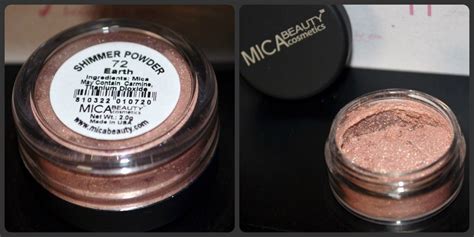 Mica Beauty Cosmetics Mineral Eye Shadow Shimmer Powder 72 Earth