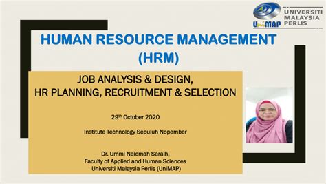 Pdf Human Resource Management Hrm Job Analysis Design Hr