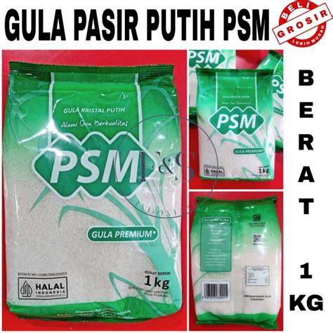 GULA PASIR PUTIH PSM GULA KRISTAL PUTIH 1 KG Lazada Indonesia