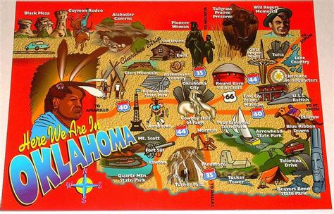 Oklahoma Landmarks Map