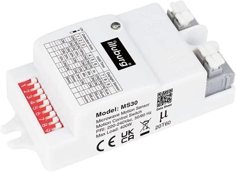 illuburg Détecteur de mouvement Micro ondes HF radar avec capteur de