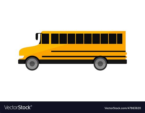 Yellow school bus Royalty Free Vector Image - VectorStock