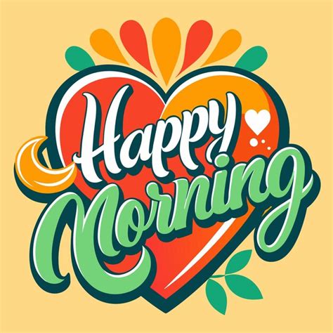 Premium Vector Good Morning Vector Text 17