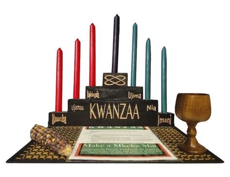 Umoja Symbols & Principles Kwanzaa Kinara Celebration Set- (11 piece)