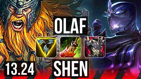 OLAF Vs SHEN TOP 2500 Games 11 3 5 Dominating KR Diamond 13