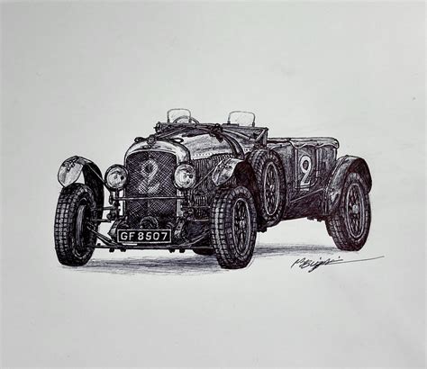 Bentley Speed Six Sketch Rwec