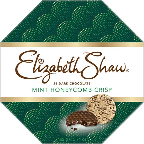Elizabeth Shaw Dark Chocolate Mint Honeycomb Crisp 162g | Holleys Fine ...