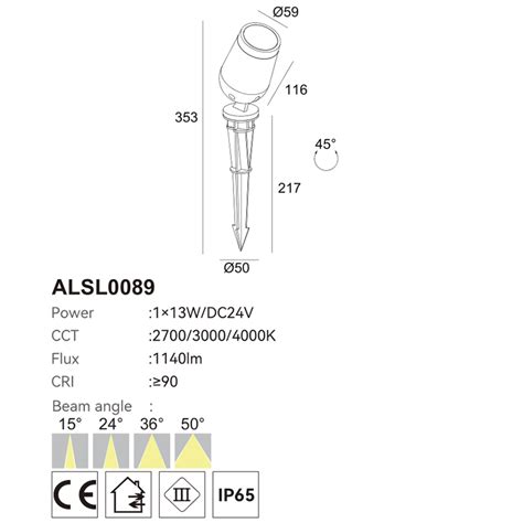 13w Spike Light For Garden Ip65 Landscape Light Spikes