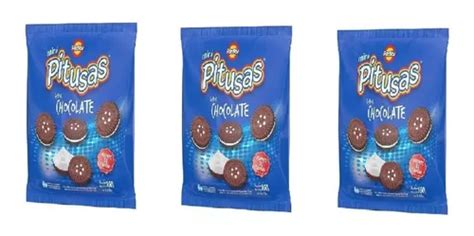 Pack X Galletitas Mini Pitusas Chocolate X Grs