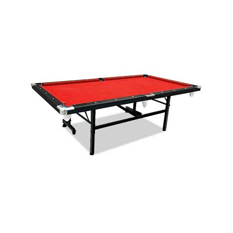 8ft Foldable Pool Table Red Felt Billiard Table Free Accessory For