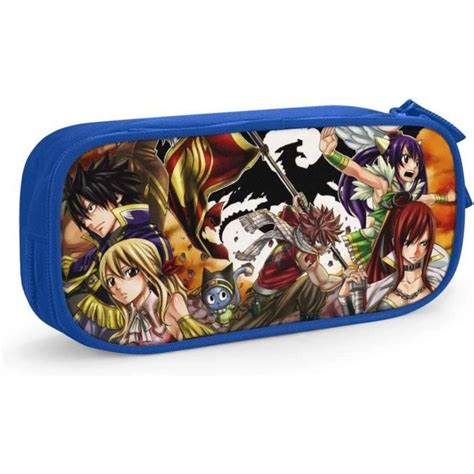 Fairy Tail Anime Trousse D Impression Personnalis E Bleu