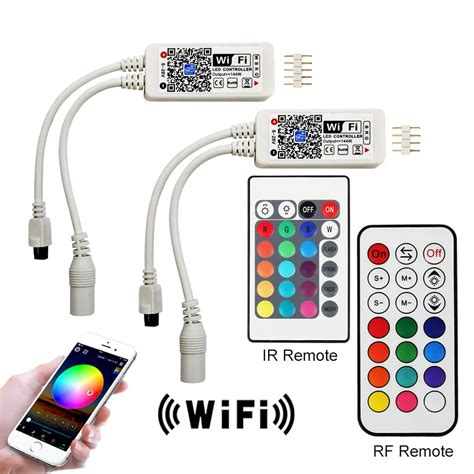 Wifi Rgb Rgbw Led Controller Mini Dc V With Rf Key Ir Key