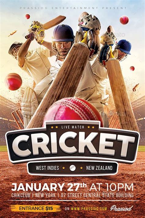 Cricket Match Flyer Template - https://ffflyer.com/cricket-match-flyer-template/ Enjoy ...