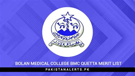 Bolan Medical College Bmc Quetta Merit List 2024