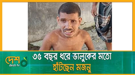 ৩৫ বছর ধরে ভালুকের মতো হাঁটছেন মজনু Brahmanbaria Majnu Mia Desh