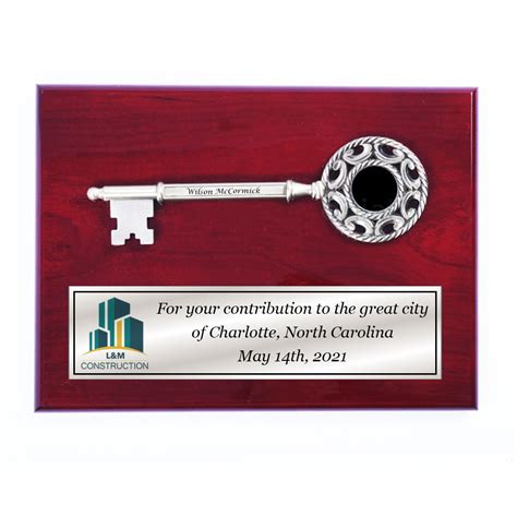 Ornate Key To The City Plaque | Ceremonial Groundbreaking, Grand ...