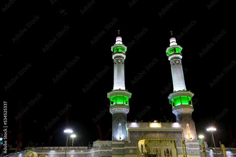 Holy Kaaba Gate Zamzam Tower Mecca Saudi Arabia Stock Photo Adobe Stock