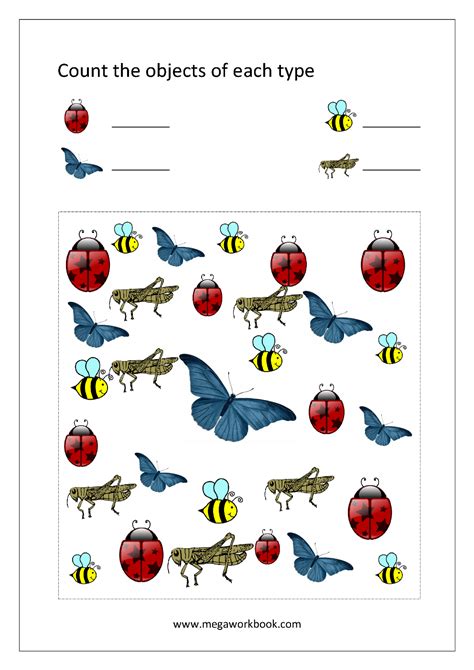 Free Printable Number Counting Worksheets Count And Match Count And